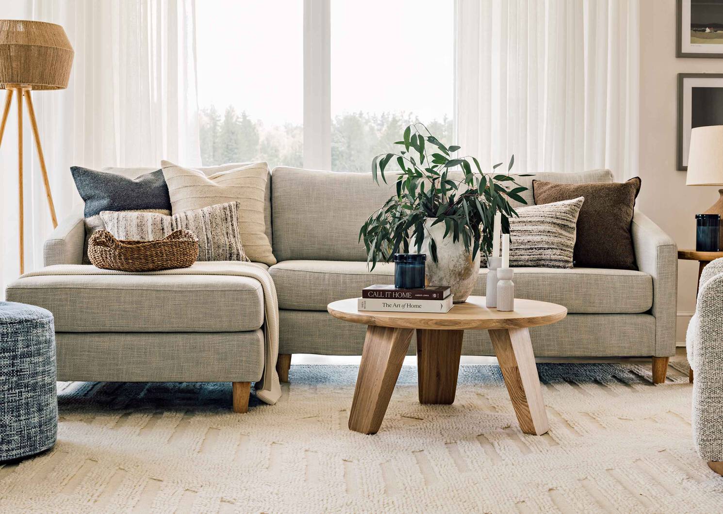 Table basse Rideau -Miro naturel