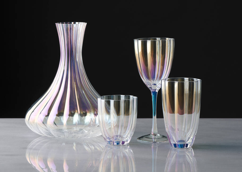 Phoebe Highball Glass Iridescent