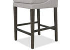 Tabouret Murdoch -Cyrilo argenté/vison
