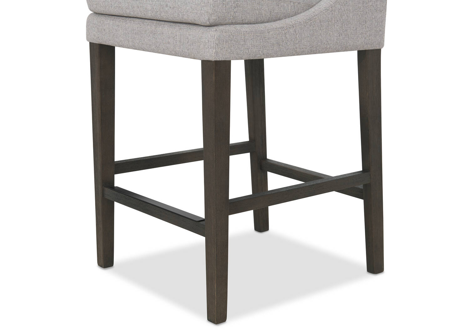 Tabouret Murdoch -Cyrilo argenté/vison