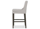 Tabouret Murdoch -Cyrilo argenté/vison