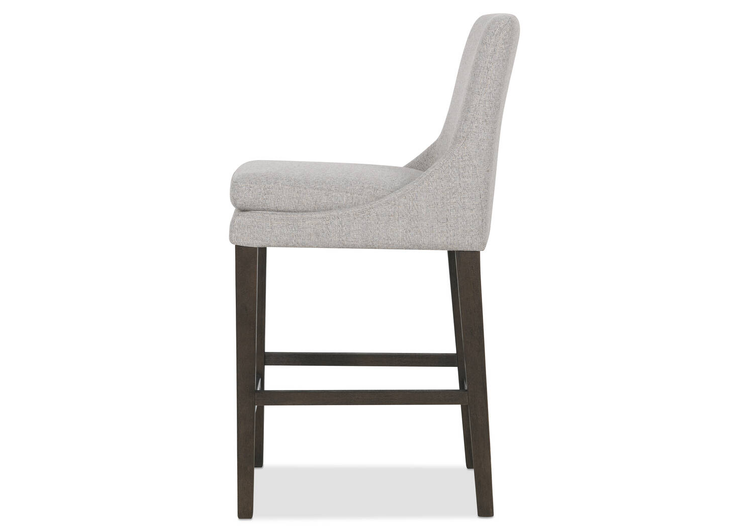 Tabouret Murdoch -Cyrilo argenté/vison