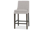 Tabouret Murdoch -Cyrilo argenté/vison